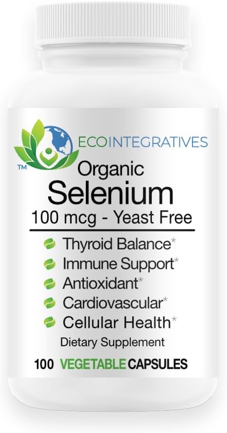 SE-100 100 mcg(100个计数) - 纯硒无酵母支持Imune,心血管,甲状腺健康