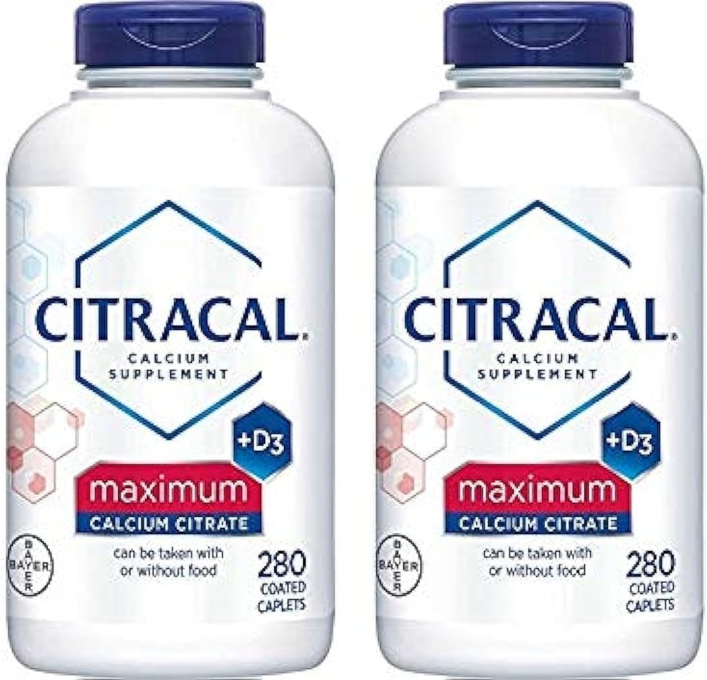 Citracal - 含维生素D3的Citrate - 2瓶,每瓶280个卡片