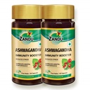 Zandu Ashwagandha Capsules (120 veg 盖), 与 Ashwagandha 的纯节选, 豁免助推器, 自然体力, 压力巴斯特( 60 x 2 套) 一起设计