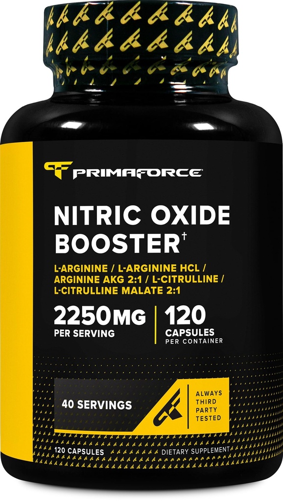 Primaforce 氮氧化物助推器(2,250mg,120 Capsules) - 40 services of our Nitric Oxide booting blend for pre-workout and workout(工作前和工作后) 互联网档案馆的存檔,存档日期2013-04-02.
