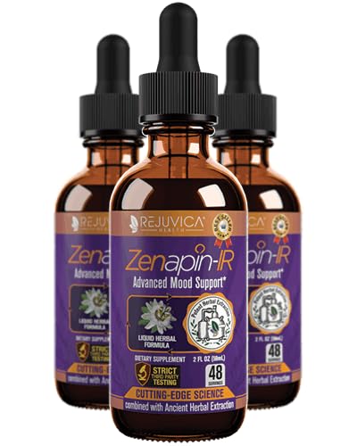 Rejuvica Health Zenapin IR - 高级Mood支持补编 - Kava Kava, Ashwagandha, Passionflower, Chamomile, B-维生素 & More