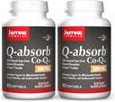 Jarrow公式 Q-Absorb Co-Q10 100 mg-60 Softgels, pack of 2 - 高吸收 Co-Q10 - 抗氧化剂支持 Mitochondrial Energy生产和心血管健康 - 最多120总服务量