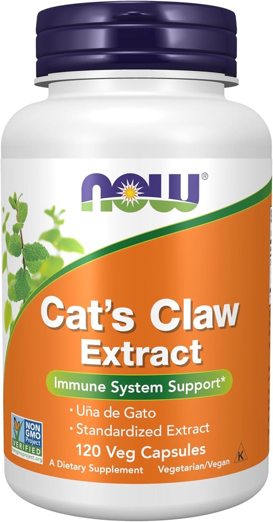 Now 补编,《猫爪摘录》,10:1 聚焦(1.5% 标准化摘录),120 Veg Capsules