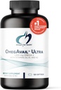 健康OmegAvail Ultra TG鱼油 1200mg - 1000 IU维生素D3,维生素K1 + K2 - Triglyceride Form Omega 3 鱼油补充剂,配有DHA/EPA - 无鱼余酸(120软胶)