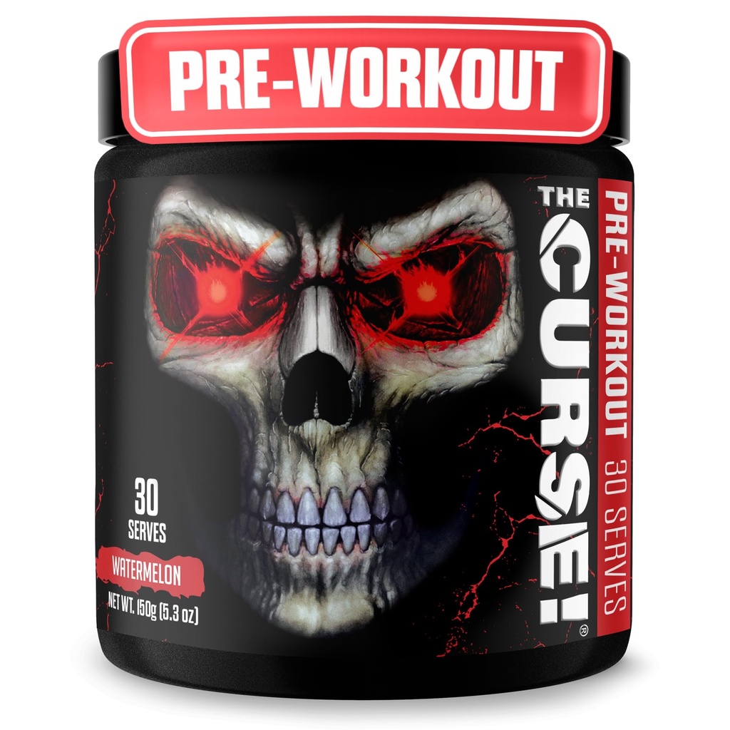 JNX 移植诅咒! 男、女、咖啡因、Beta-Alanine、Creatine、L-Citrulline、30名服务员、西瓜Flavor – 推动能源、力量和焦点