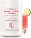 海洋Collagen Peptides - 龙果,椰子水,菠萝-维生素C Hyaluronic酸铜锌 Biotin Niacin D3 B-Complex - 毛皮和钉子,30种