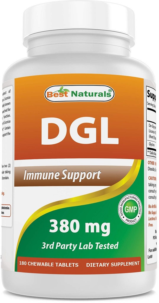 最佳自然剂 DGL 可嚼 380 mg 180 片剂