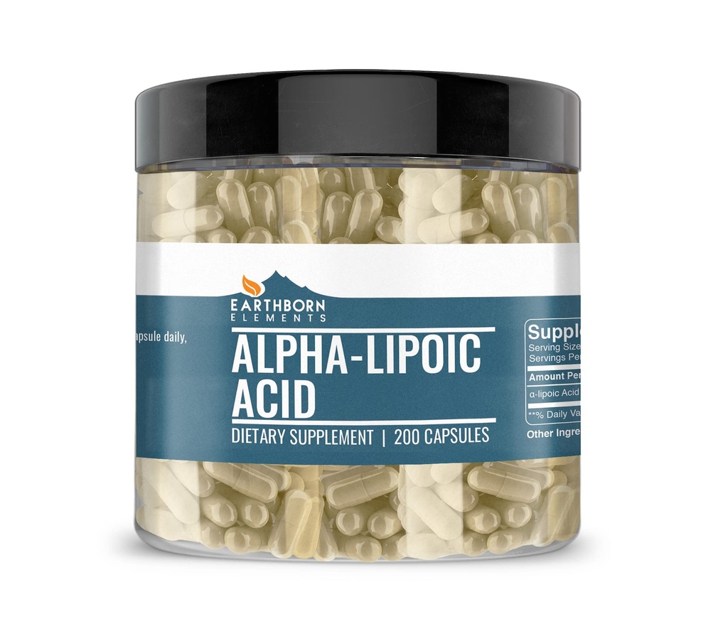 土生元素 Alpha-Lipioic Acid 200 Capsules,纯和未稀释,无添加剂