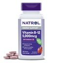 Natrol维生素B12 5000 mcg,快速溶解维生素B12 补充支持健康神经系统和能量代谢,200平板,最多200天的供应量