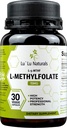 Lu'Lu Naturals L 甲基folate 15mg 活化甲基Folate, 叶酸, 5-mthf 30 Veggie Caps