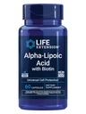 生命延伸 Alpha-Lipoic Acid with Biotin, 用于细胞保护, 用于肝脏和神经健康的通用抗氧化剂, 无Gluten-free, 非GMO, 60 Capsules