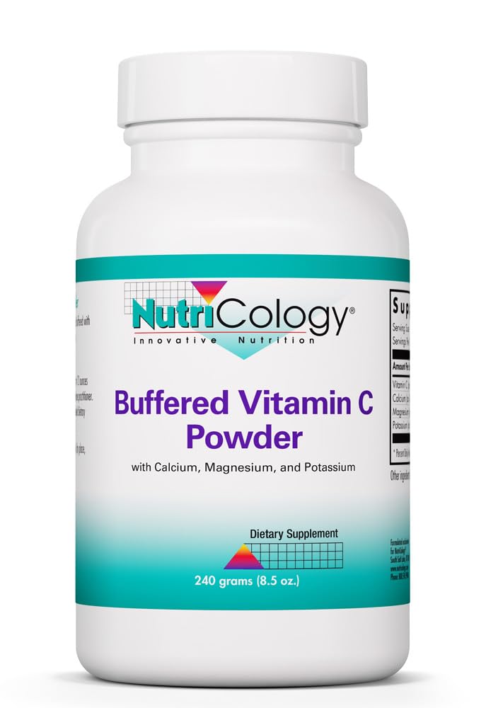 NutriCology Buffered Vitamin C Powder - Buffered Vitamin C for Antioxidant & Immune Support - Ascorbic Acid with Calcium, Magnesium & Potassium - Non-GMO & Gluten-Free - 102 Servings - 8.5 oz