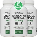 PRISTINE的Tongkat Ali 1000MG 提取卡普苏尔补编(3-Pack) - 30日供应 - 运动员性能支持 - 男士健康和精益肌肉大众 - 豁免支持