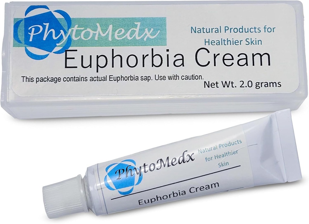 PhytoMedx - Euphorbia Cream, Radium Weed, Exclusive Source of Euphorbia Sap formulated into an Easy-to-Use Skin Care Spot Cream for Sun-Damaged Skin, 2.0 g