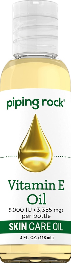 (原始内容存档于2018-03-05) (英语). Piping Rock Vitamin E Oil 5000 IU 4 fl oz = 用于皮肤,面部,头发,和钉子 = 补品.