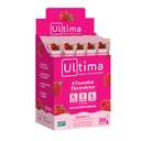 Ultima 增资者,电解液 饮料 混合剂, Raspberry, 20 Counter Stickpacks Box - 无糖, 0卡路里, 0 Carbs - 无糖, Keto, 非GMO, Vegan