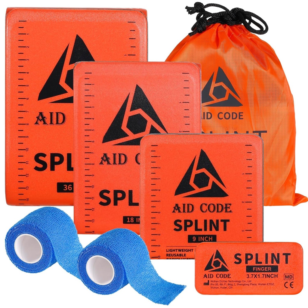 First Aid Splint 36"X 4.3",紧急Splint Kit for Arm Legn Bones Fracure,Ide for Sports, Home, First Aid Refilling and pets (4个包组合) 紧急Splint Kit for Arm Legn Bones Fracure, Ideal for Sports, Home, First Aid Refilling and Pets (4个包组合).