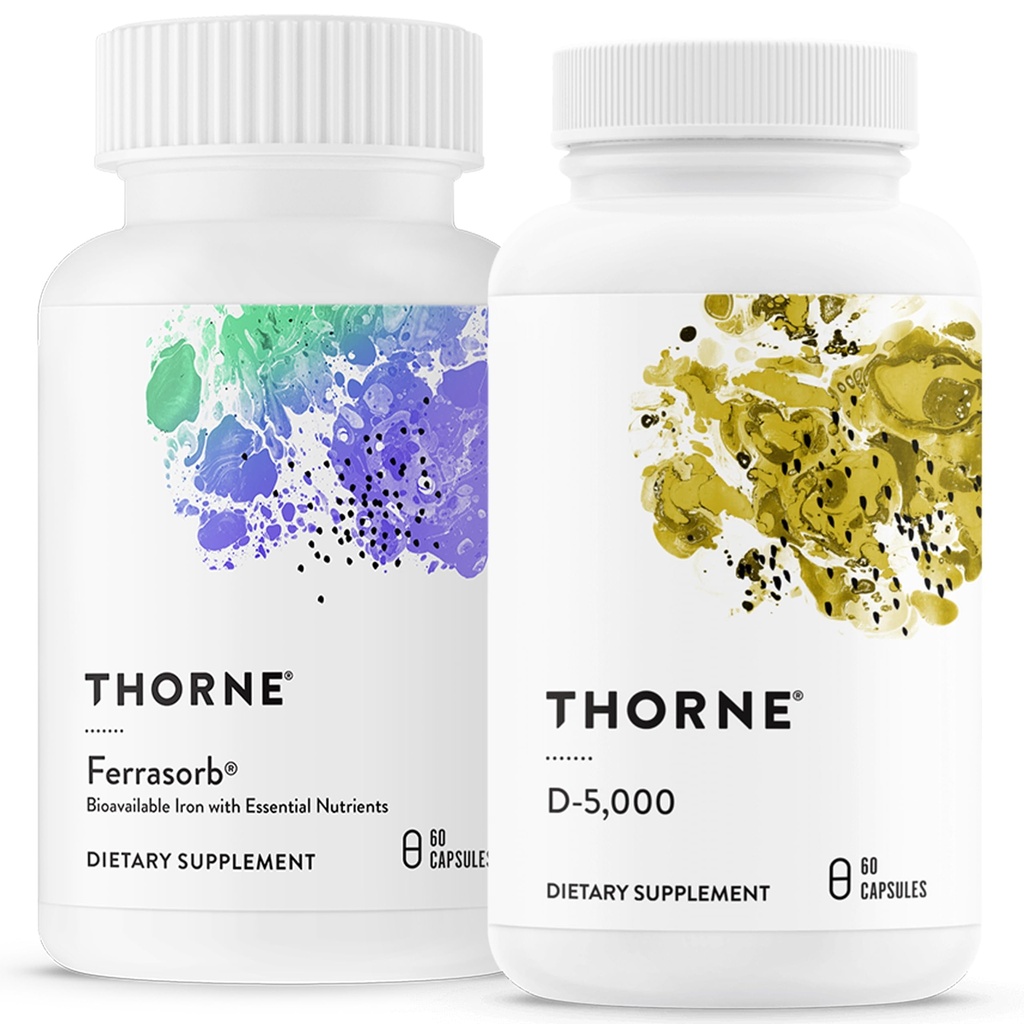 THORNE - 健康支持 - 血液支持和维生素 D-5000 Combo - 60 服务