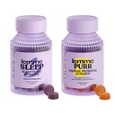Lemme Sleep & Purr Bundle - Sleep Gummys,一个无毒品的夜间援助 & Purr Varinal Probiotic Gummys for Women - Gluten Free, Gelatin Free, Non-GMO - 60 Counter Each