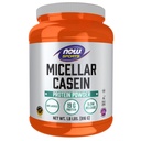 现在食品运动营养,Micellar Casein 19 g, 缓慢释放,未味粉,1.8-Pund