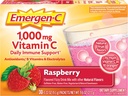 Emergen-C(30 Counter,Raspberry Flavor,1个月供应) 膳食 配有1000mg维生素C,0.32 Ounce Packets,咖啡因免费