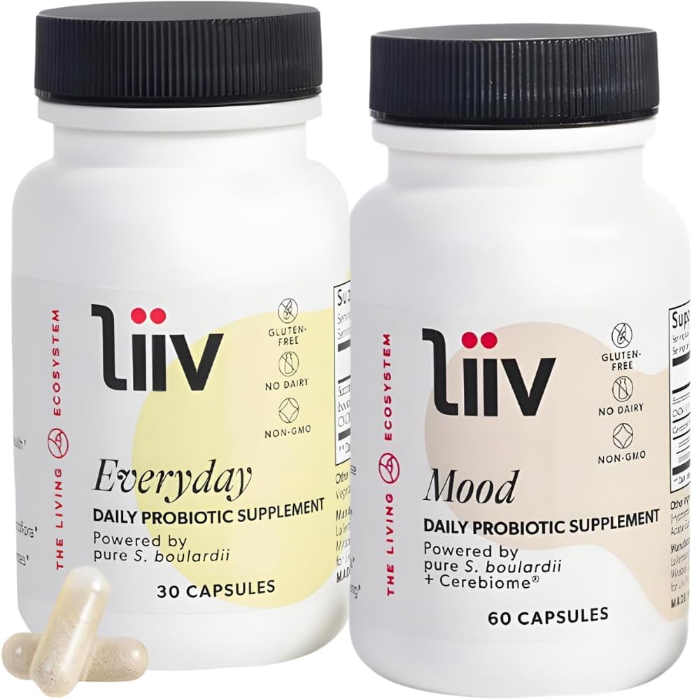 LiiV Mood 推动 Probiotic & Premium 日常 Probiotic Bundle, 全身健康, 消化和免疫支持