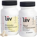 LiiV Mood 推动 Probiotic & Premium 日常 Probiotic Bundle, 全身健康, 消化和免疫支持