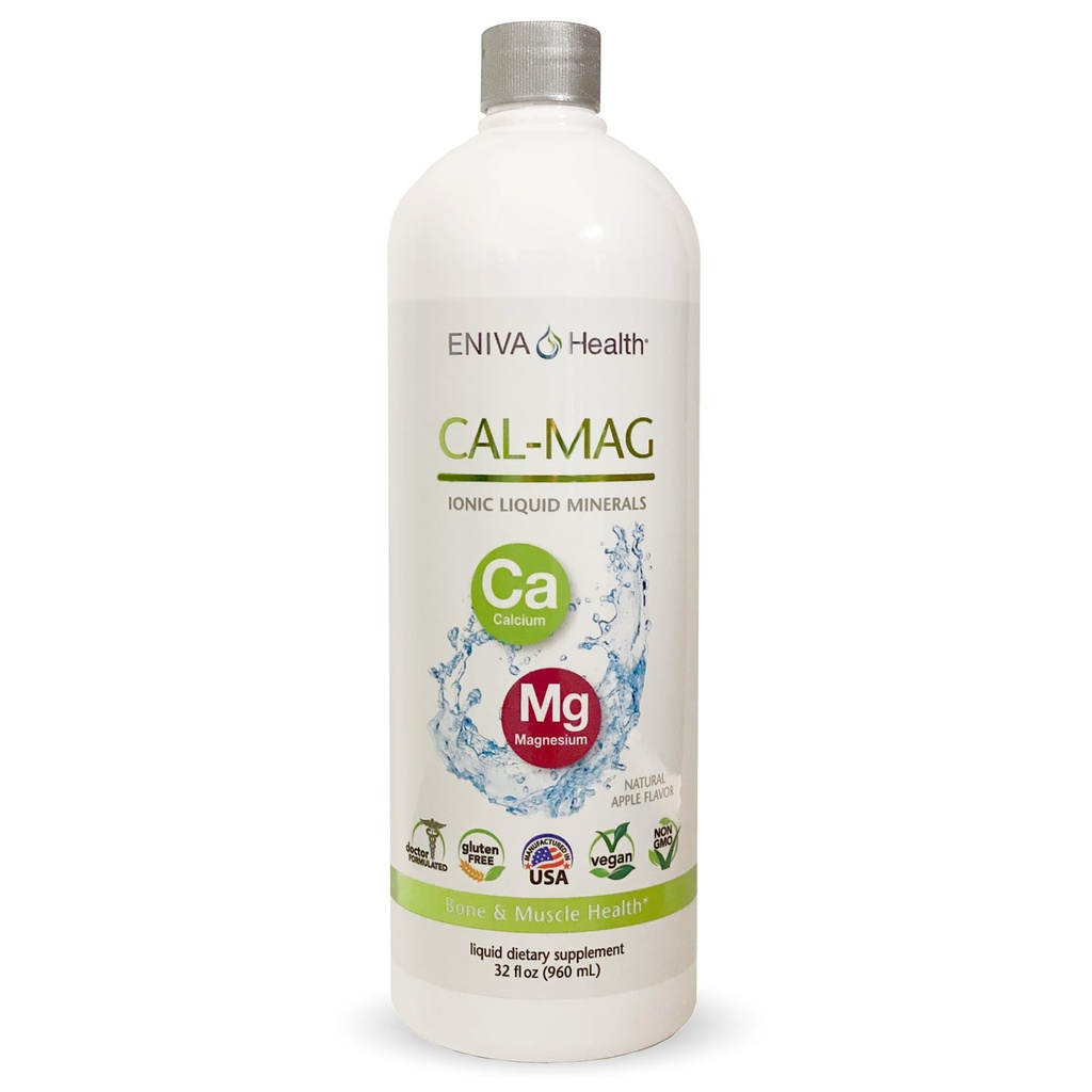 液态离子钙镁补充剂(32oz) 健康骨,发,钉和体. 医生布置。 零卡罗里 《零糖》,Eniva Health著。