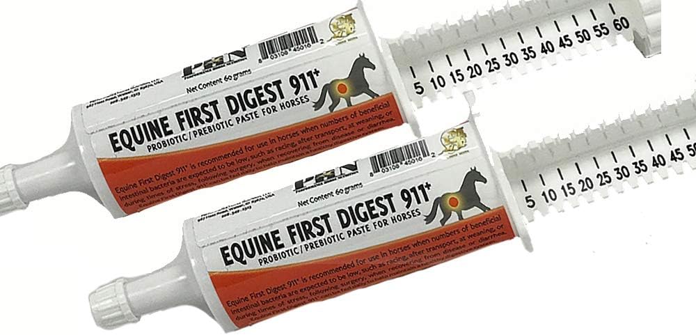 Equine 第一摘要 911+ 消化性援助为马贴纸