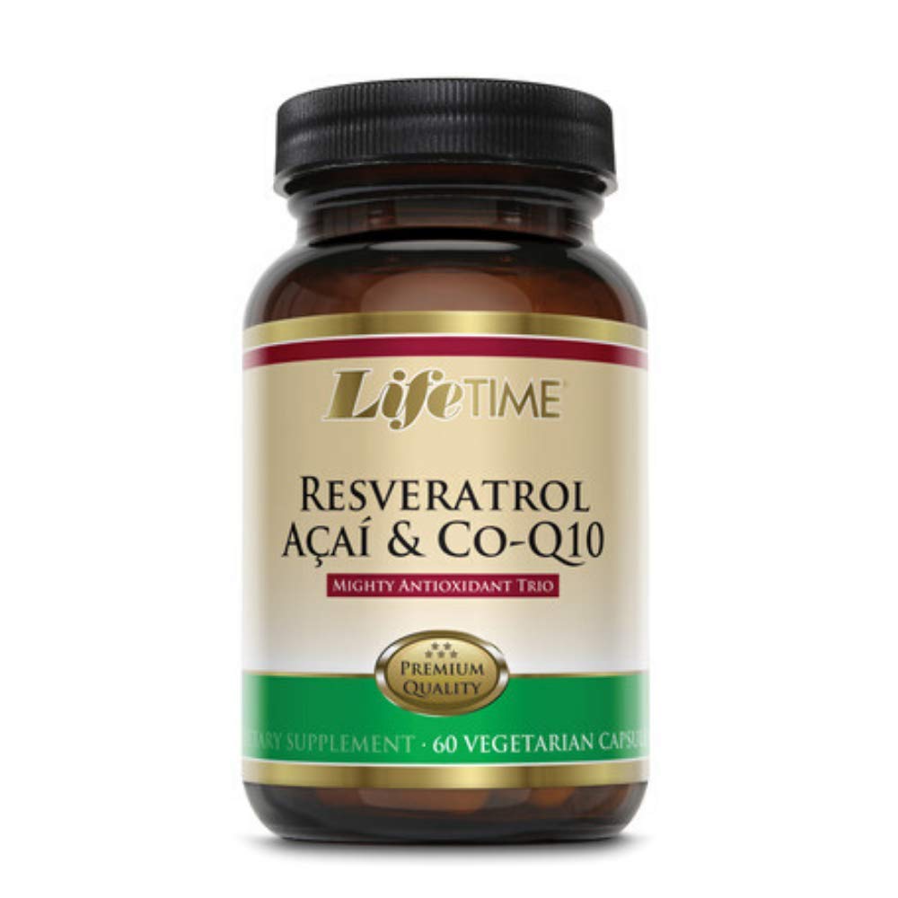 LifeTIME Resveratrol, Acai & CoQ10, Veg Cap (Btl-Glass) | 60ct