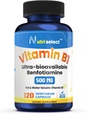 含有每卡普尔500毫克维生素B1,这个产品装在120卡普尔的包中,是非GMO、Vegan和Gluten-Free。