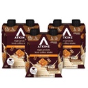 Atkins Café Caramel Iced Coffee Flavored 蛋白质摇摆 高蛋白摇摆 低甘油 低卡布和低糖 Keto Friend, Gluten Free, 12 Counter