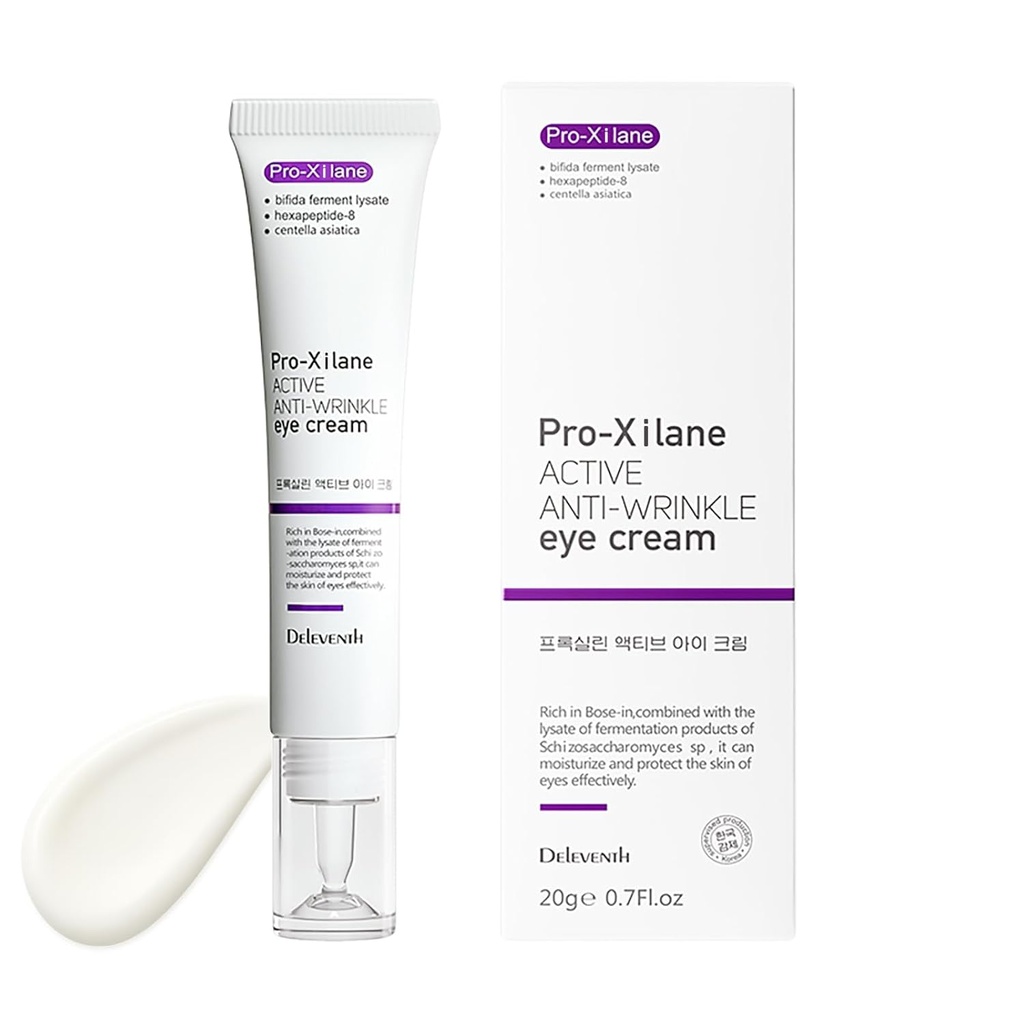 D11th韩国品牌 Pro-Xilane Active Anti-Rettle Eye Cream 20g / Anti-Angle, Anti-Oxidation, Fade Fine Lines, 减少皱纹, 黑暗圆圈和青春的不足, 亮眼