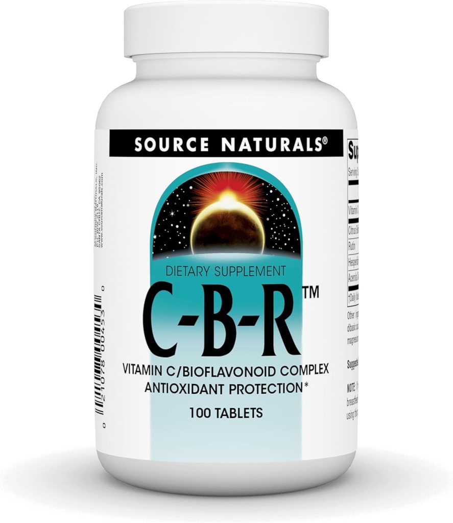 资料来源:天然C-B-R-维生素C,用于抗氧化剂保护的Bioflavoid复合物-100片