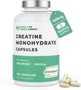 爱生活补充品 Creapure® Creatine Monohydrate, 150 Capsules, 1 gram per Capsule(不是粉末或平板), 30-50 services, 用于肌肉建筑, 强力和动力输出, 第三方测试