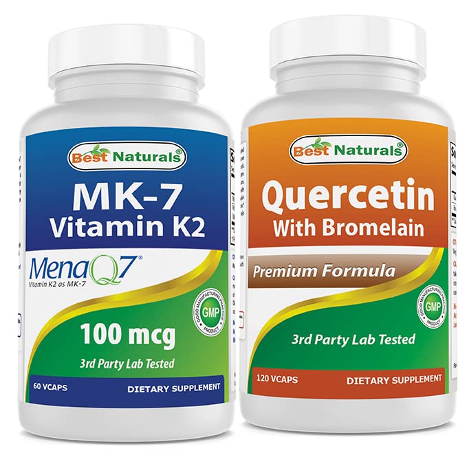 最佳自然 MK-7 100 mcg & Quercetin 与溴化物