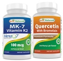 最佳自然 MK-7 100 mcg & Quercetin 与溴化物