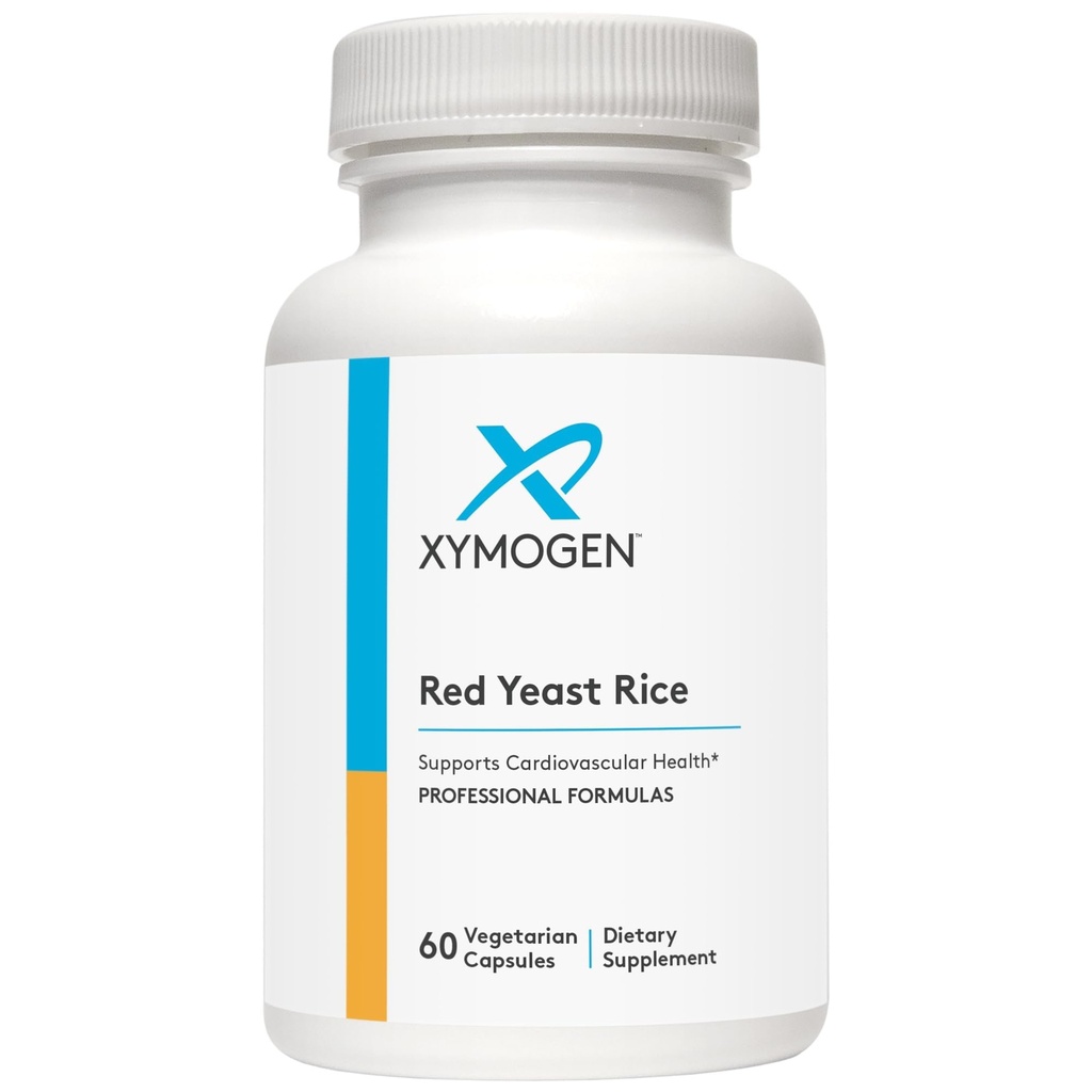 XYMOGEN红酵母大米 - 非GMO红酵母大米补充剂 帮助维持已经健康的血液 Lipid + 胆固醇水平 - 心血管支持 - 测试无氯丁二烯(60个卡普尔)