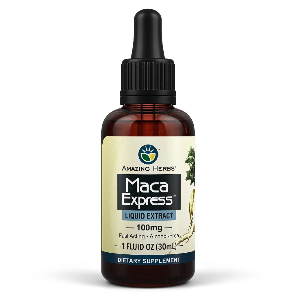惊人的Herbs Maca Express Liquid Extract - Pervia Maca Extract, Premos Stamina, Energy, 耐力, & Mental Clairity - 1 Fl Oz