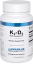 道格拉斯实验室 K2-D3 配有 Astaxanthin - 抗氧化剂支持骨骼,免疫功能和血管健康* - 配有 Menaquinone-7 & D 维生素 - 30 蔬菜卡普苏尔