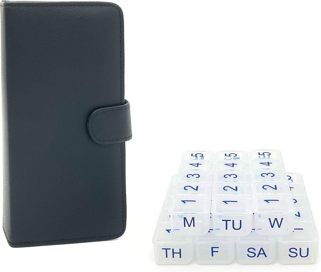 e-Pill 5 Times adayx7日契约周药丸组织者、维生素和药丸盒-带有Discreet Case