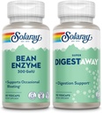 SOLARAY Bean Enzyme and Super Digestaway - 消化酶包 - Alpha Galactosidase, Papain, Ginger, 百事可乐, Betaine HCl, Aloe Vera and More - 消化和营养吸收支持, 60/90ct