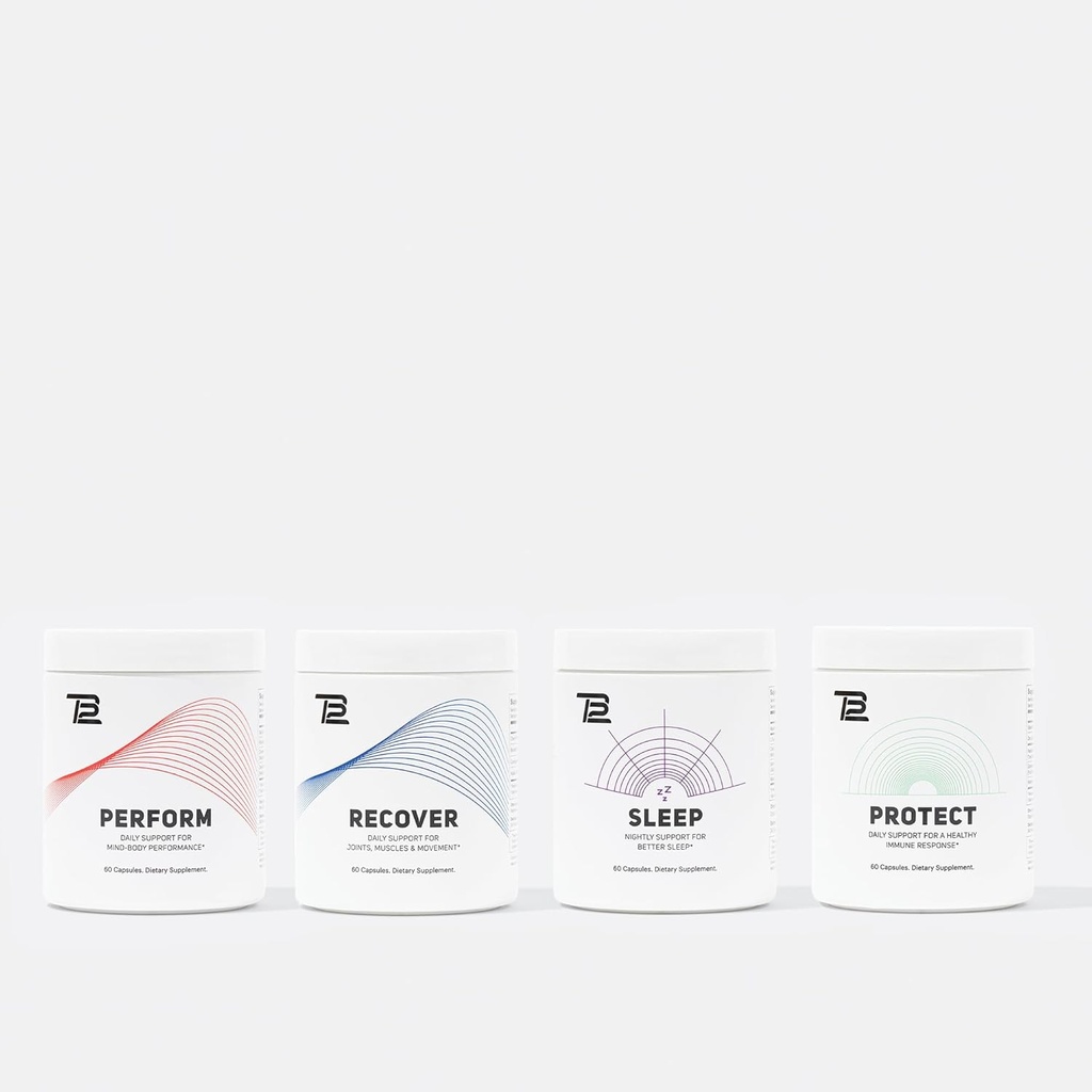 TB12 Premium Supplement Bundle - Contains Sleep, Perform, Recover Protect