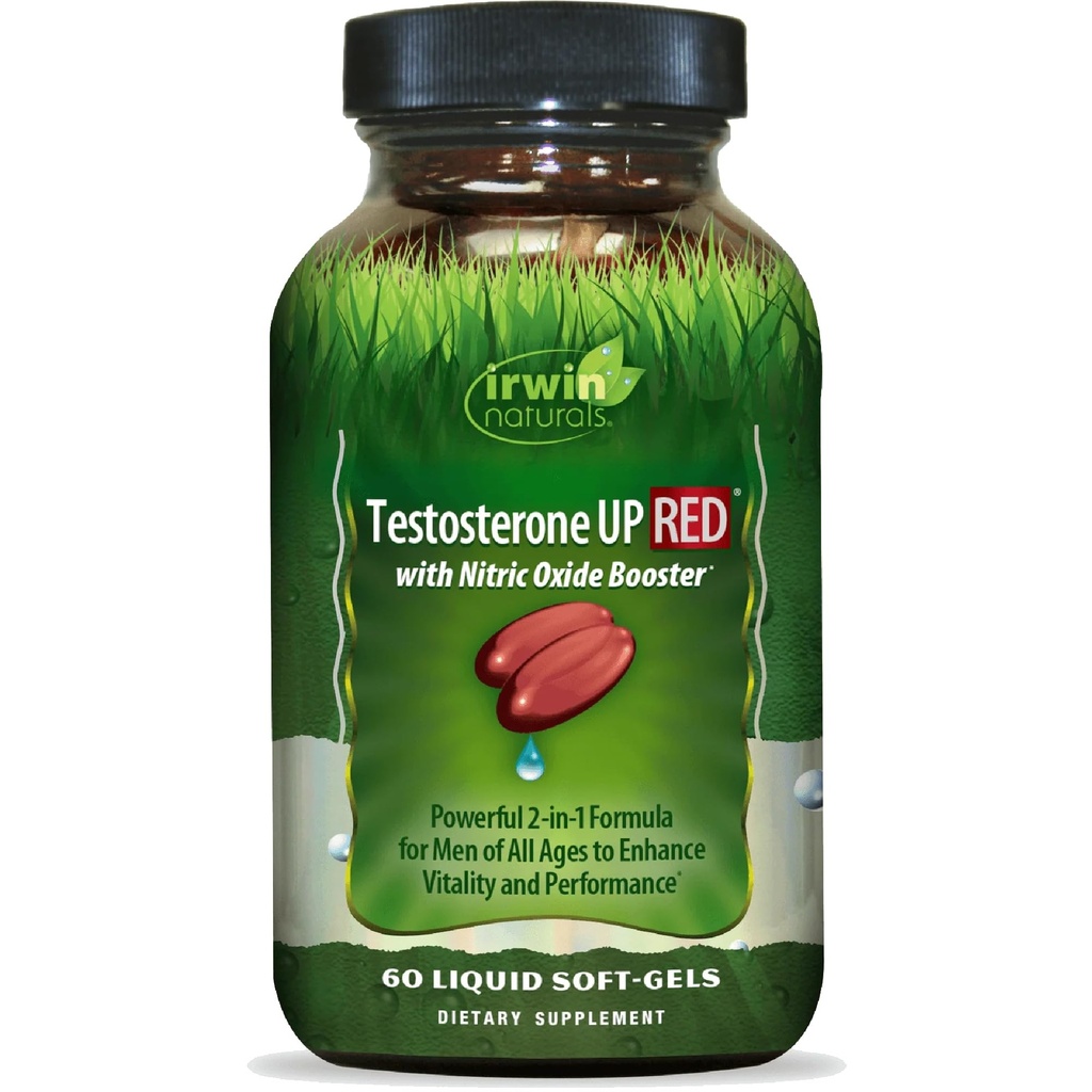 Irwin Naturals Testosterone Up Red 60 Sgels (原始内容存档于2019-09-29) (英语).