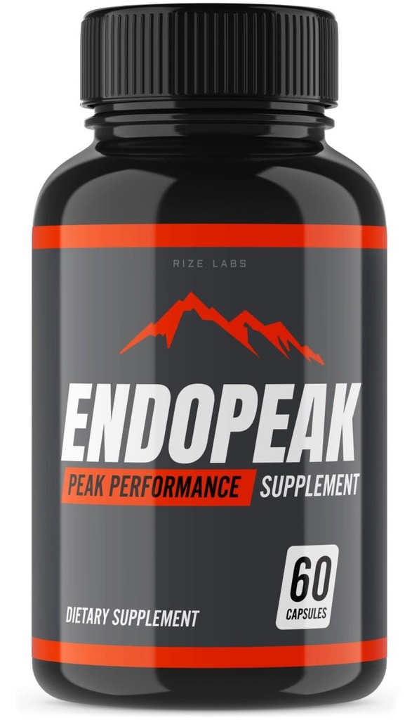 rize 实验室 - Endopeak Peak Performance Capsules for Men, 最大强度,超纯非GMO Vegan 补充,高级公式(60 Capsules)