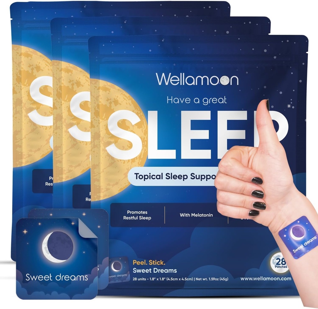 (原始内容存档于2018-09-21). Wellamoon 原创睡眠补丁 成人超强 QQ 与Melatonin & Valerian 的睡眠补丁 QQ 皮肤亲切和残忍无拘无束 QX 3×28个补丁的包