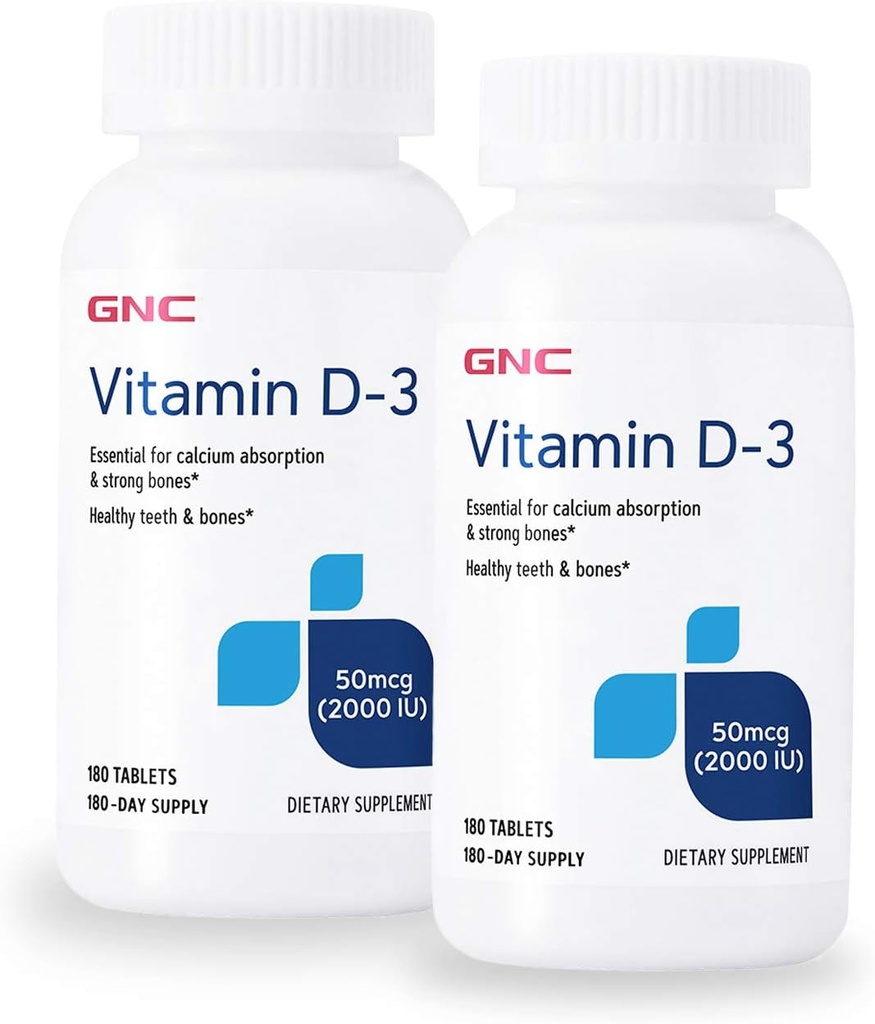 GNC 维生素D-3 2000 IU - 双包