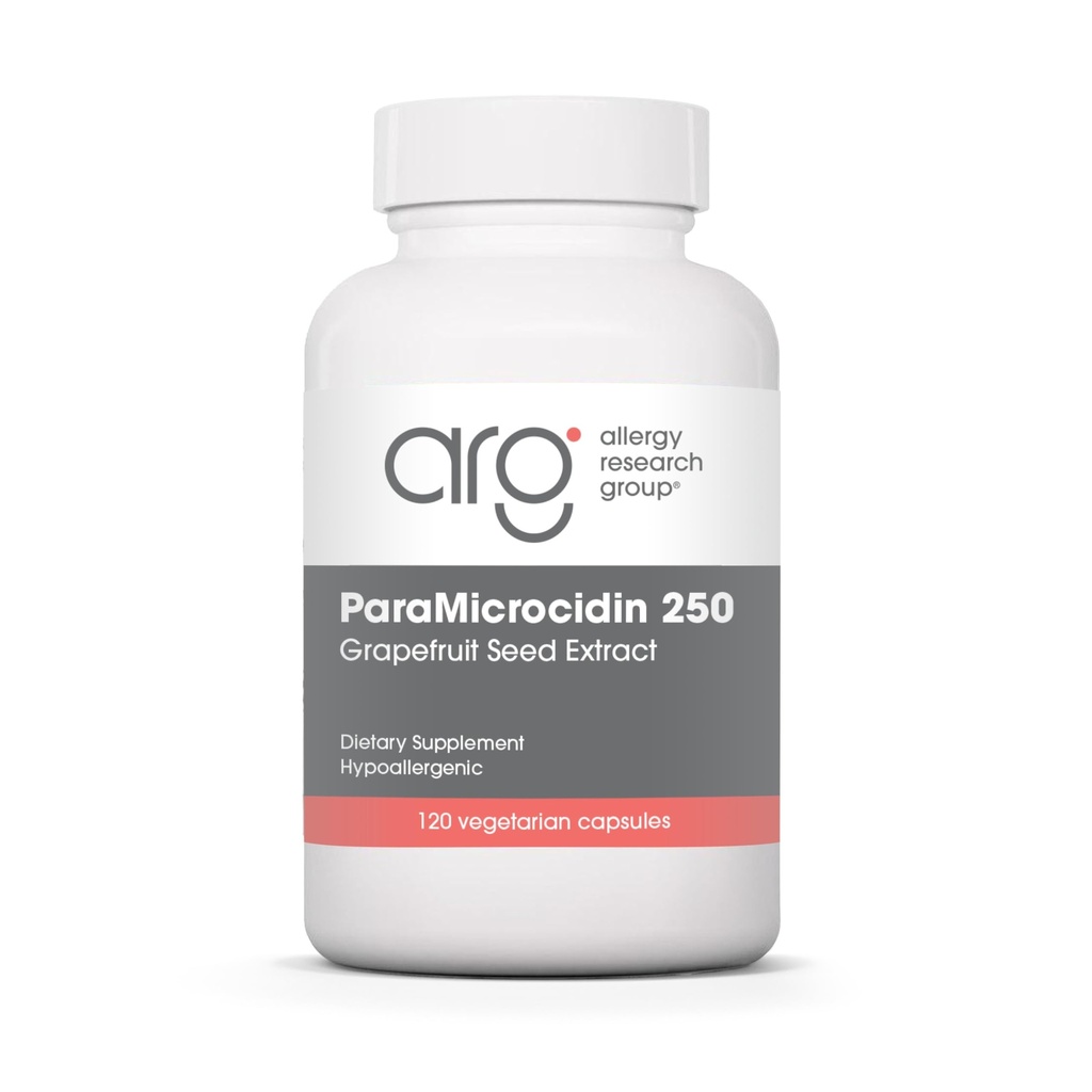 过敏性研究组 ParaMicrocidin 250 补充 - 葡萄果种子提取500mg, 支持元曲函数, 污染自由, 植物卡普勒斯 - 120 计数