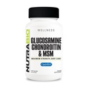 NutraBio Glucosamine Chondroitin & OptiMSM 补编,联合支持公式 - 120卡普尔(120个计数)