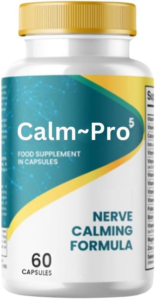 Calmpro5 Nerve Capsules, 2025 年升级 60 Calmpro 5 自然补充, Reduce Fatigue, 无人工防腐剂, 无乳制品